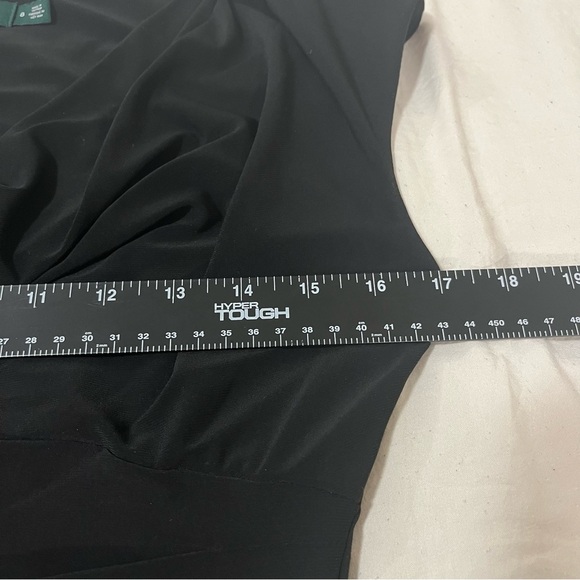 Lauren Ralph Lauren Women’s Classy Black Jersey Stretch Cowlneck Dress Size 8 - Picture 7 of 9